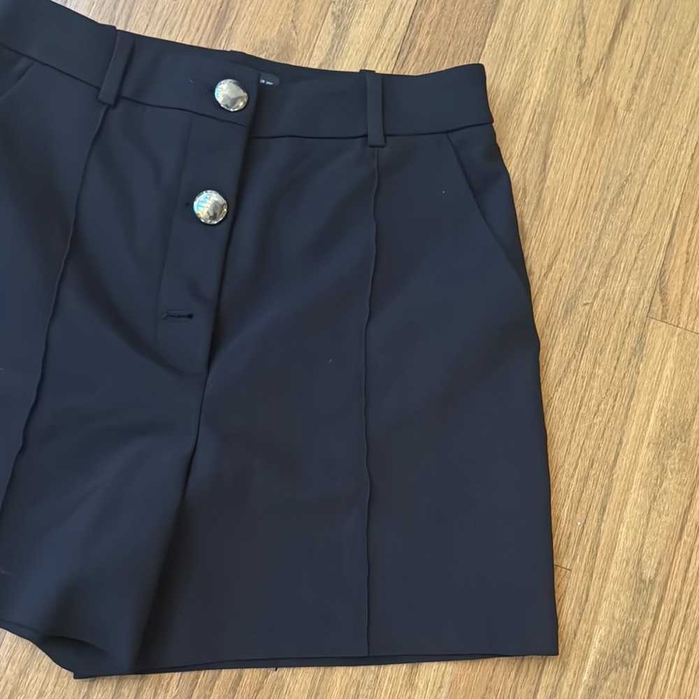 Zara Black Shorts | High waisted Shorts M  | repairable damage - Picture 4 of 6
